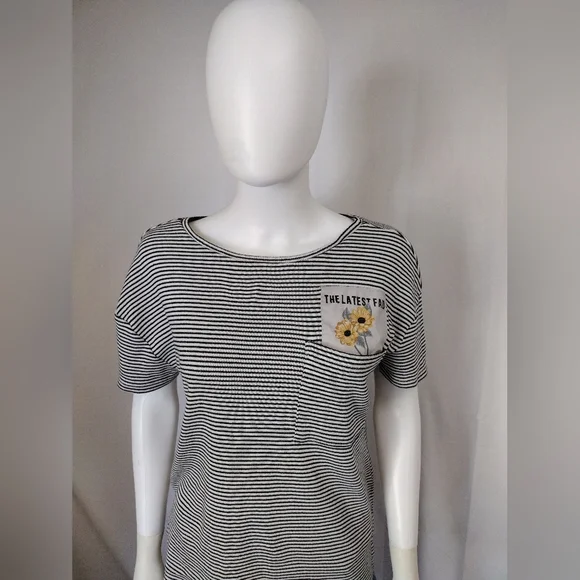 Zara Striped Short Sleeve Tee - Picture 8 of 9